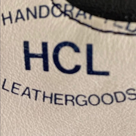 HCL hand crafted leather blue and white hobo bag - Picture 4 of 6